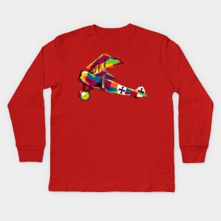 Fokker Triplane Kids Long Sleeve T-Shirt